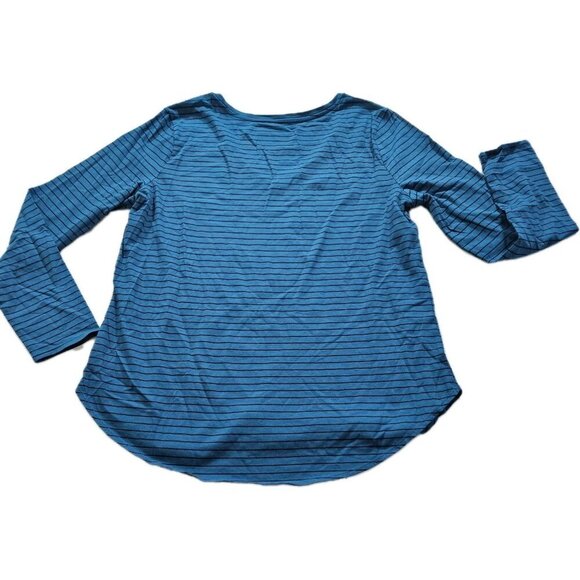 Old Navy Womens Top XL Lot of 2 Mult Stripes LS Round Neck Cottage Everywear - Picture 10 of 16